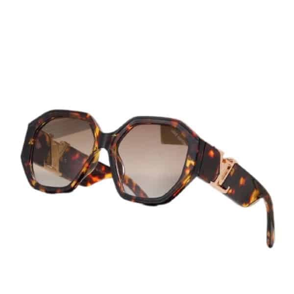 L0vis Vvtt0n Lv Icon Round Glasses Dark Tortoise Brown