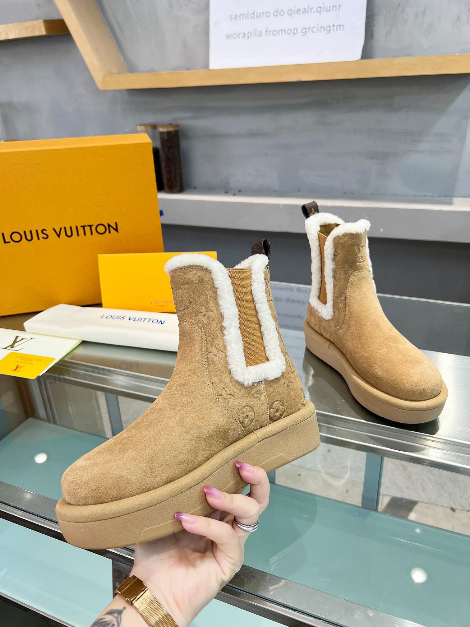 L0vis Vvtt0n Aspen Chelsea Ankle Boots Beige 1Adc7B