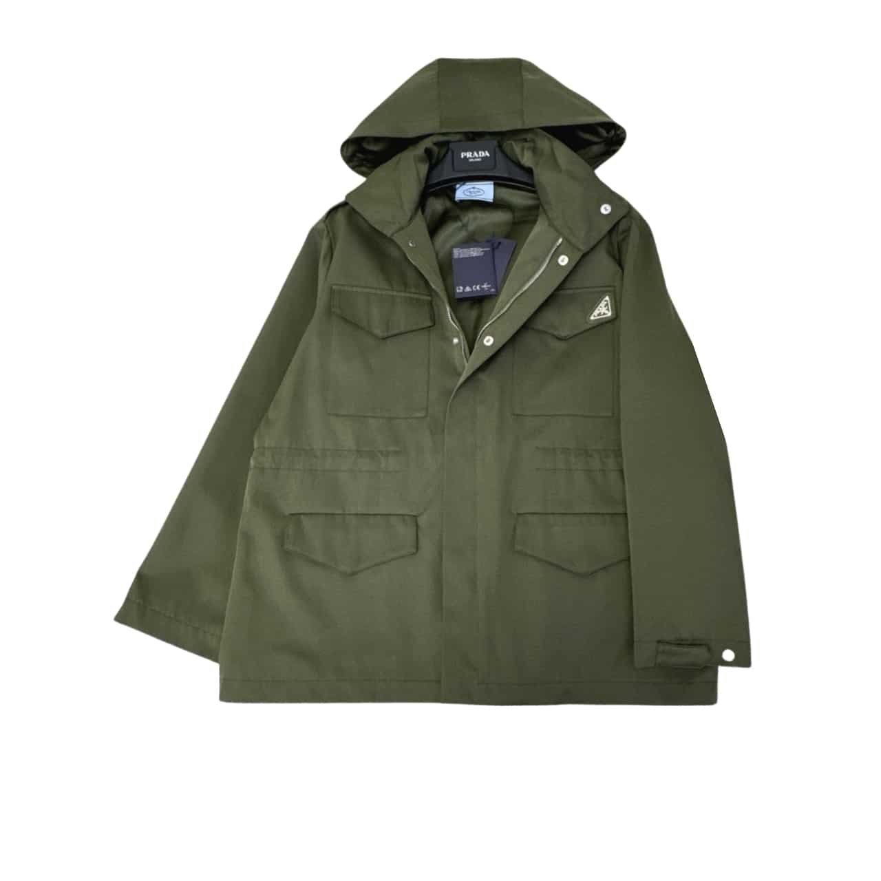 Pra*a Hooded Windbreaker Green