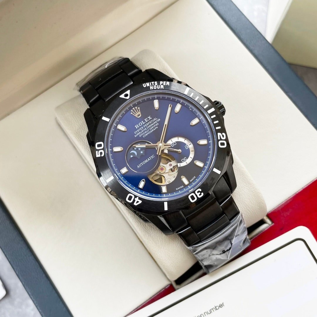 R01ex Oyster Perpetual Cosmograph Moonphase Navy Blue Dial 40Mm