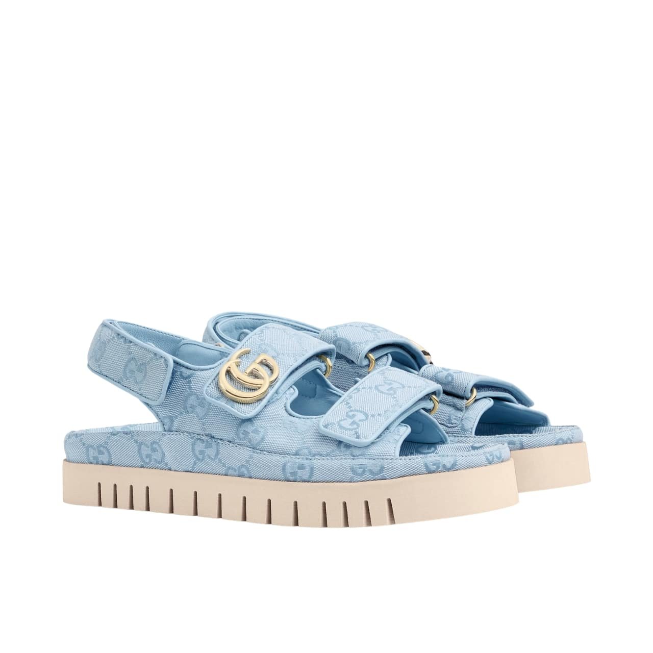 Gvc*1 Women’s Sandal With Double G Light Blue 816630 Fad9G 4956