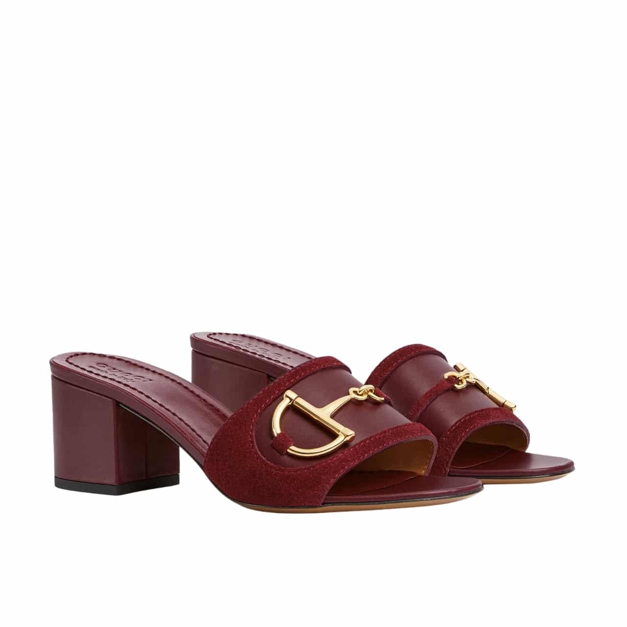 Gvc*1 Women’s Slide Sandal With Horsebit Rosso Ancora Red 834421 Aaexm 6207