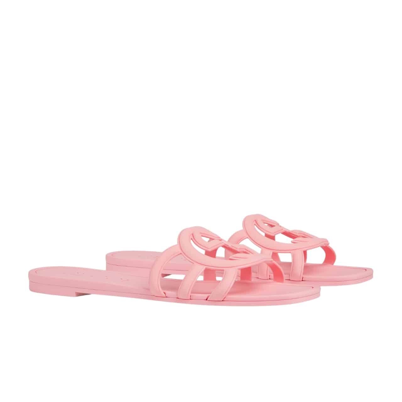 Gvc*1 Women’s Interlocking G Slide Sandal Pink 780307 J8700 5815