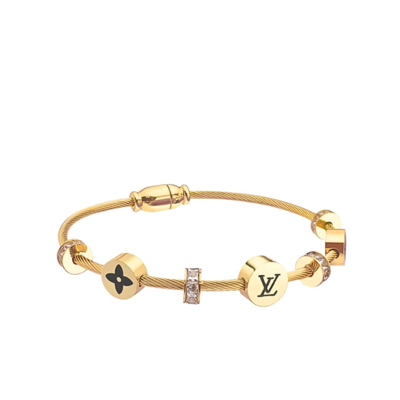 L0vis Vvtt0n Lv Monogram Bracelet Gold