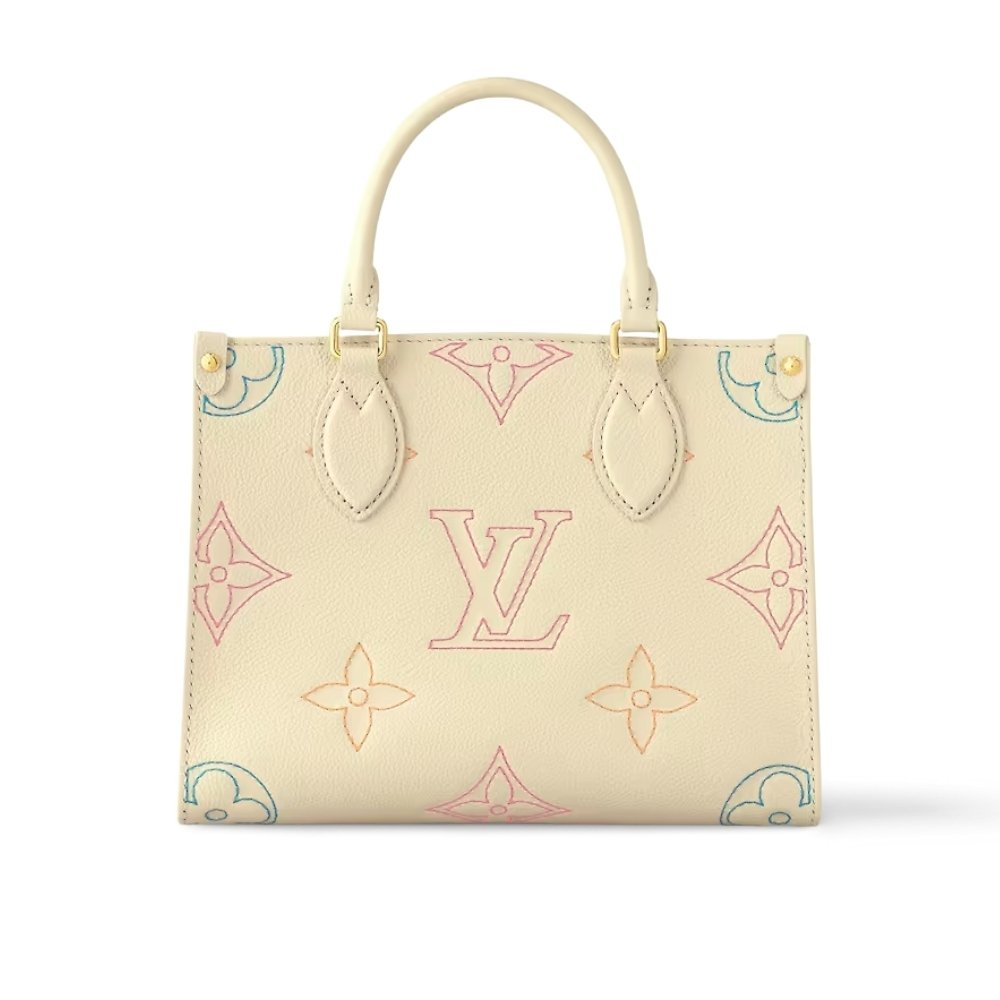 L0vis Vvtt0n Onthego PM Monogram Pattern Beige 25Cm M46629
