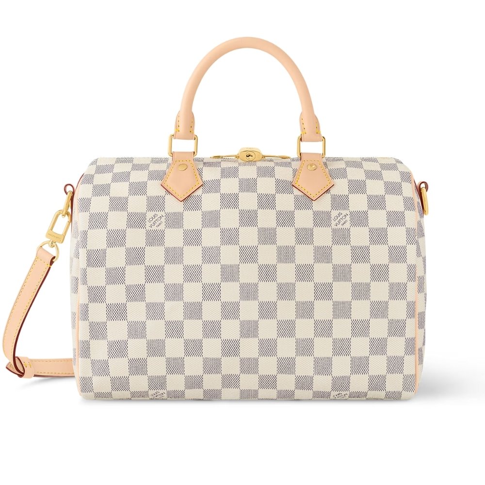 L0vis Vvtt0n Speedy Bandoulière 30 Damier Azur 30Cm N41373