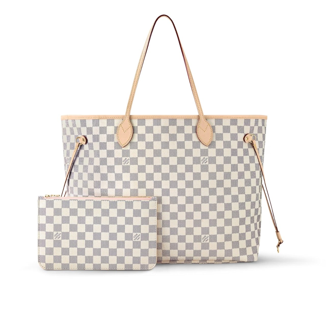L0vis Vvtt0n Neverfull GM Damier Azur Rose Ballerine Pink 39Cm N40601
