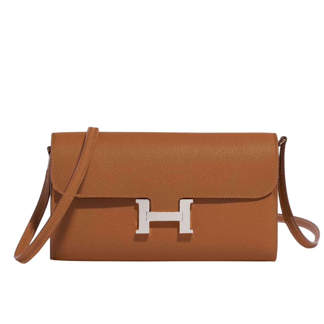 H**me5 Constance Wallet To Go Gold Epsom Silver Hardware 21Cm