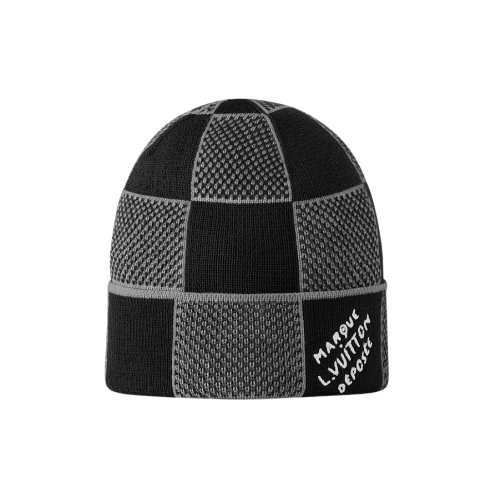 L0vis Vvtt0n Damier Heritage Beanie Black And Grey M92737