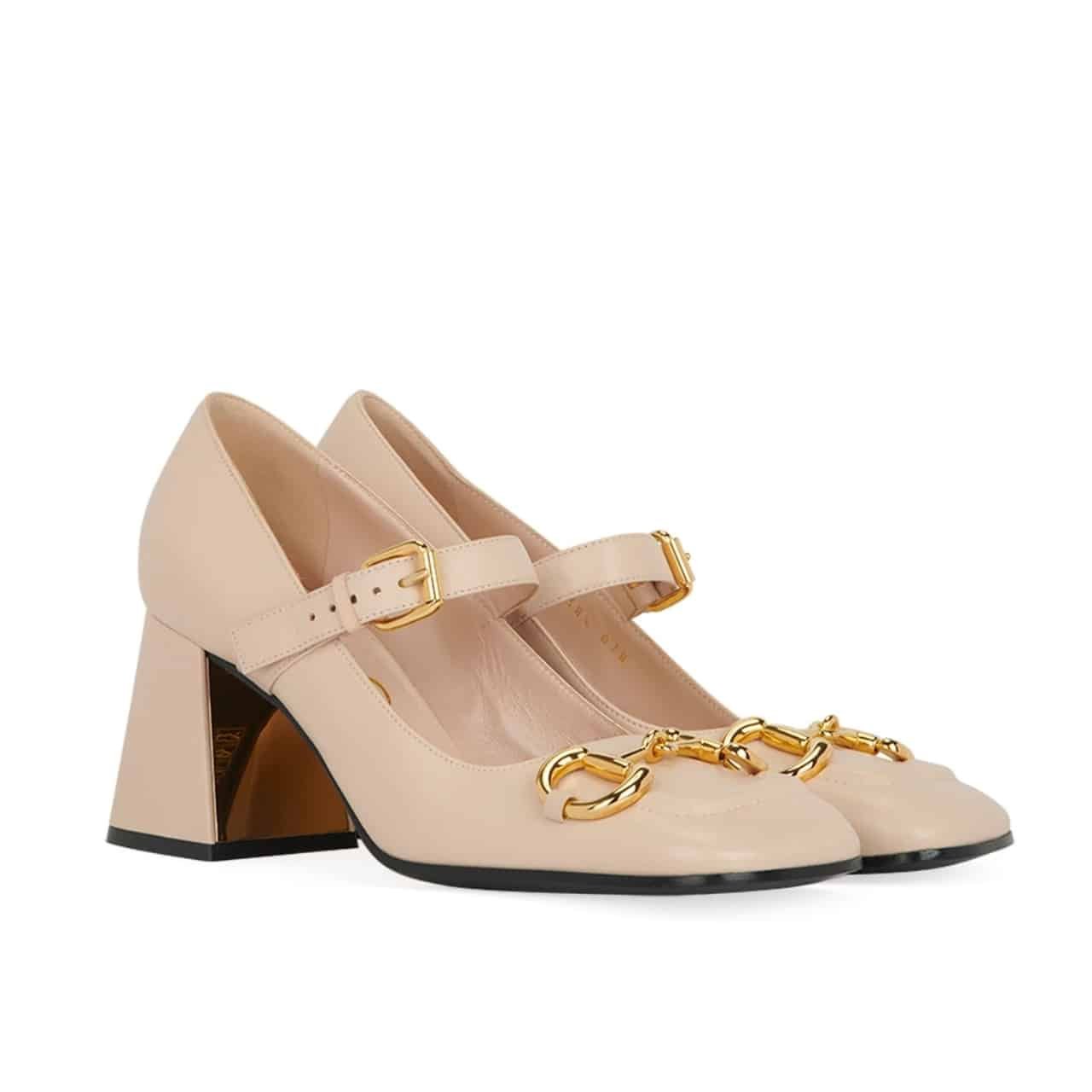 Gvc*1 Women Mid Heel Slingback With Horsebit Beige 94855 C9D00 6705