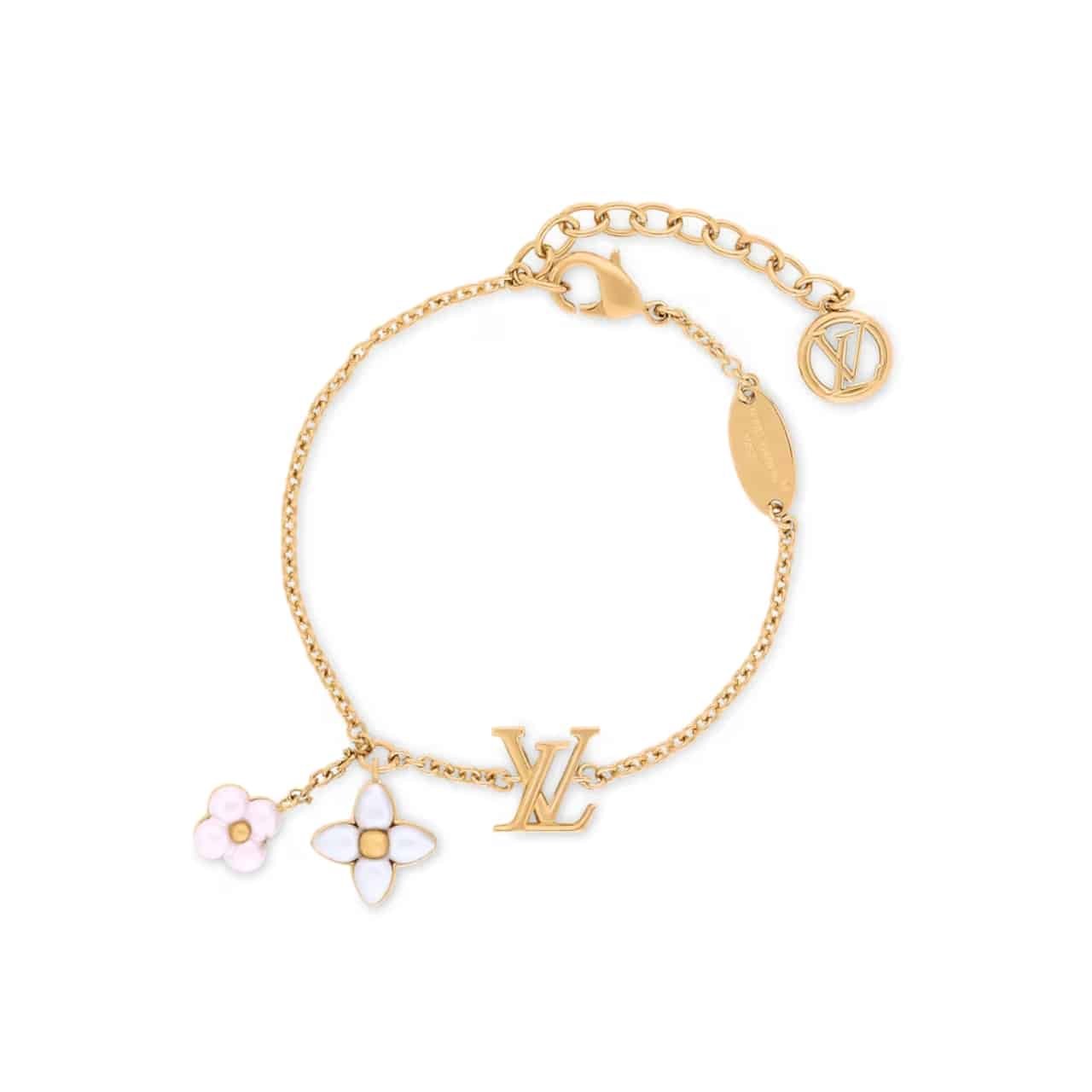 L0vis Vvtt0n Lv Floragram Bracelet Gold M1738A