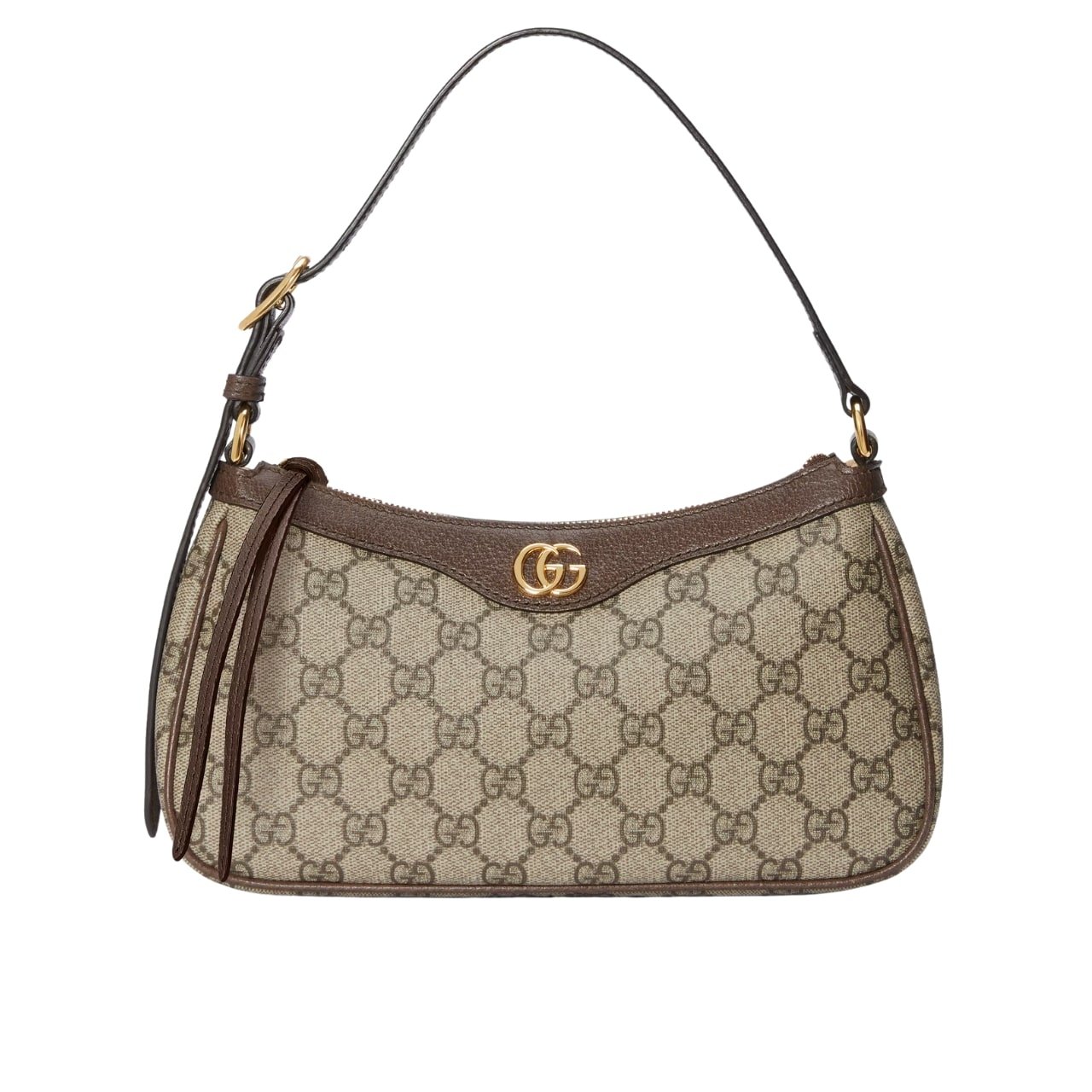 Gvc*1 Ophidia Small Shoulder Bag Beige And Dark Brown 24Cm 735145 Kaaad 8358