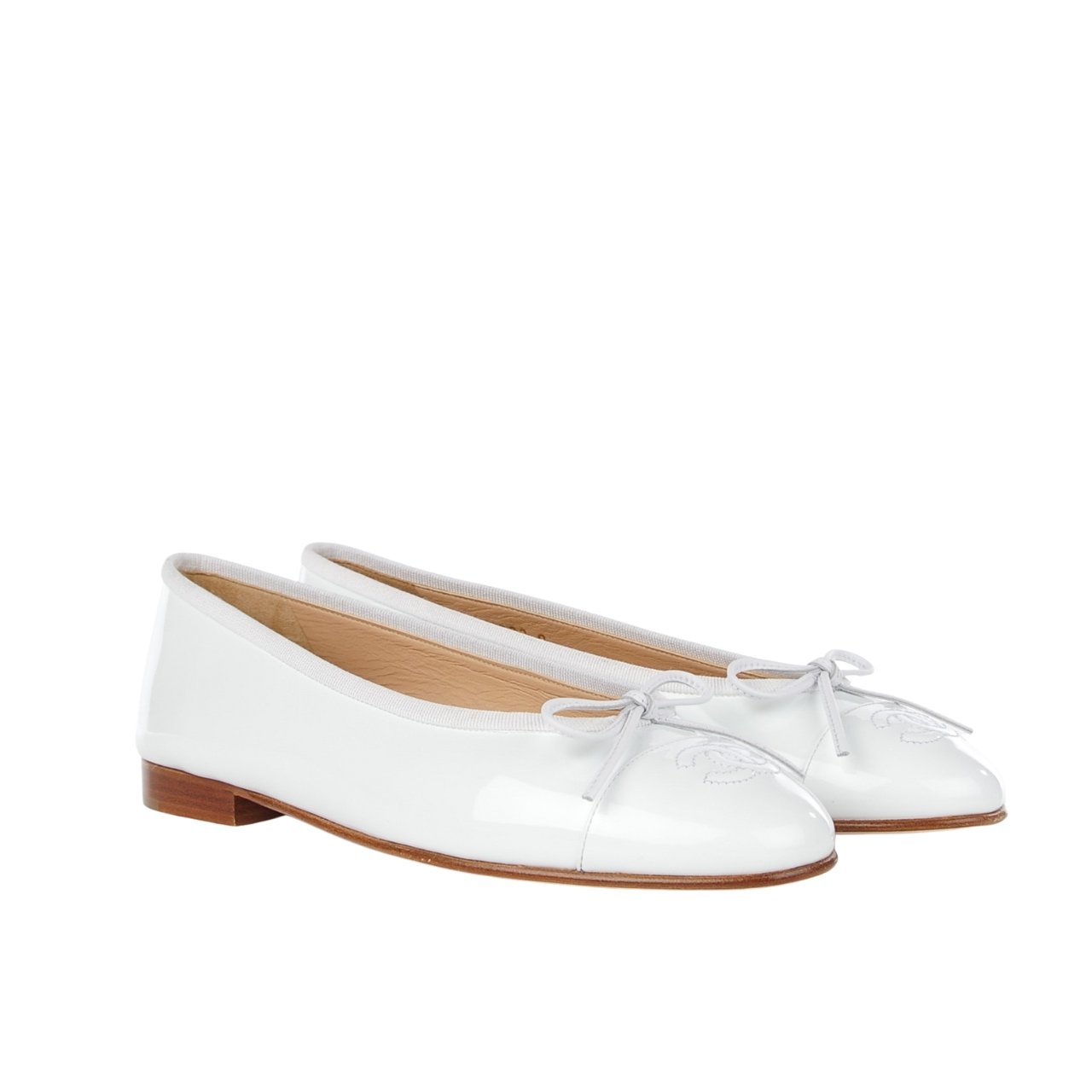 Ch**el Ballet Flats White