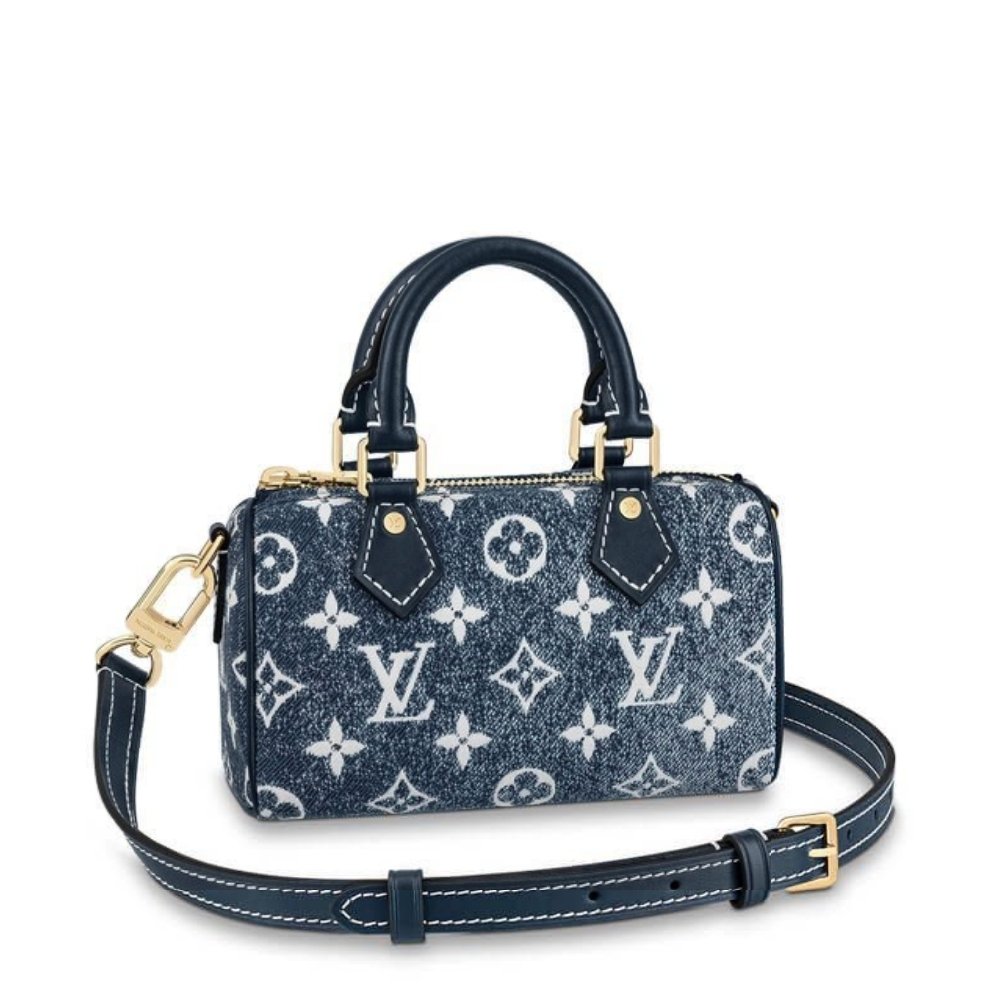 L0vis Vvtt0n Nano Speedy Denim Blue 17Cm M81168