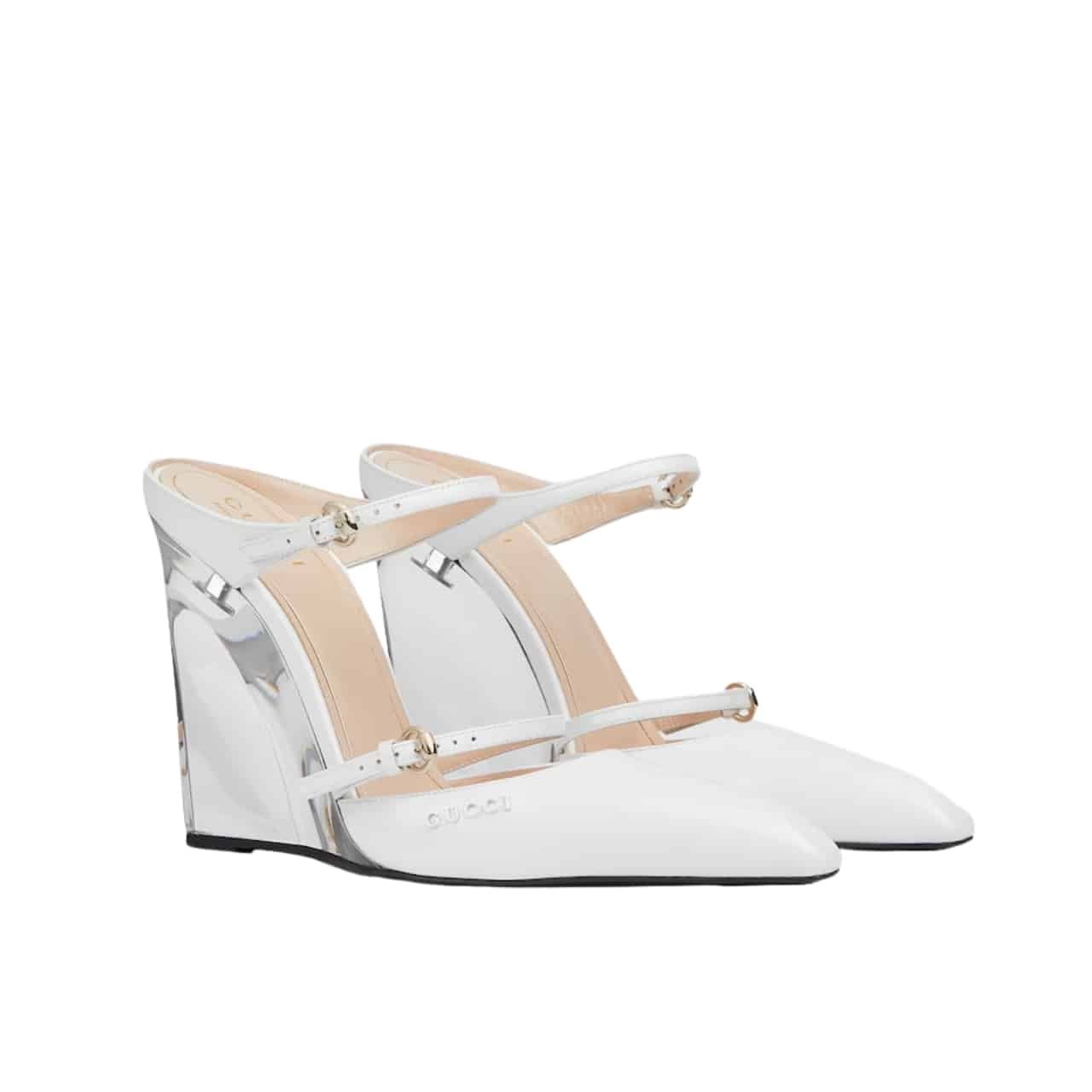 Gvc*1 Women’s Wedge Mule White 827856 Clg00 9014