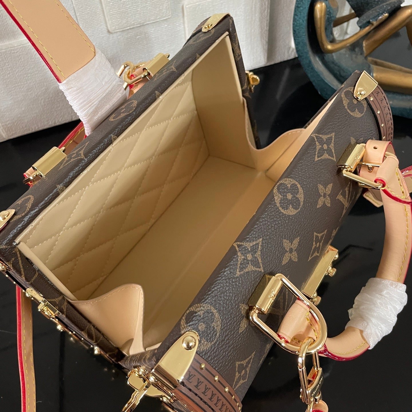 [S*per Vip 1:1] L0vis Vvtt0n Speedy Trunk Box Bag 20 Monogram Brown 21Cm M11154