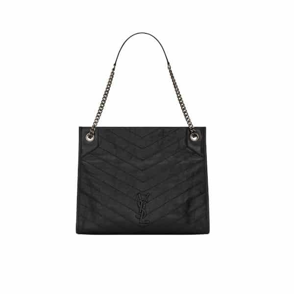 Sa1nt Lau*nt Medium Niki Shopping Bag Black 33Cm