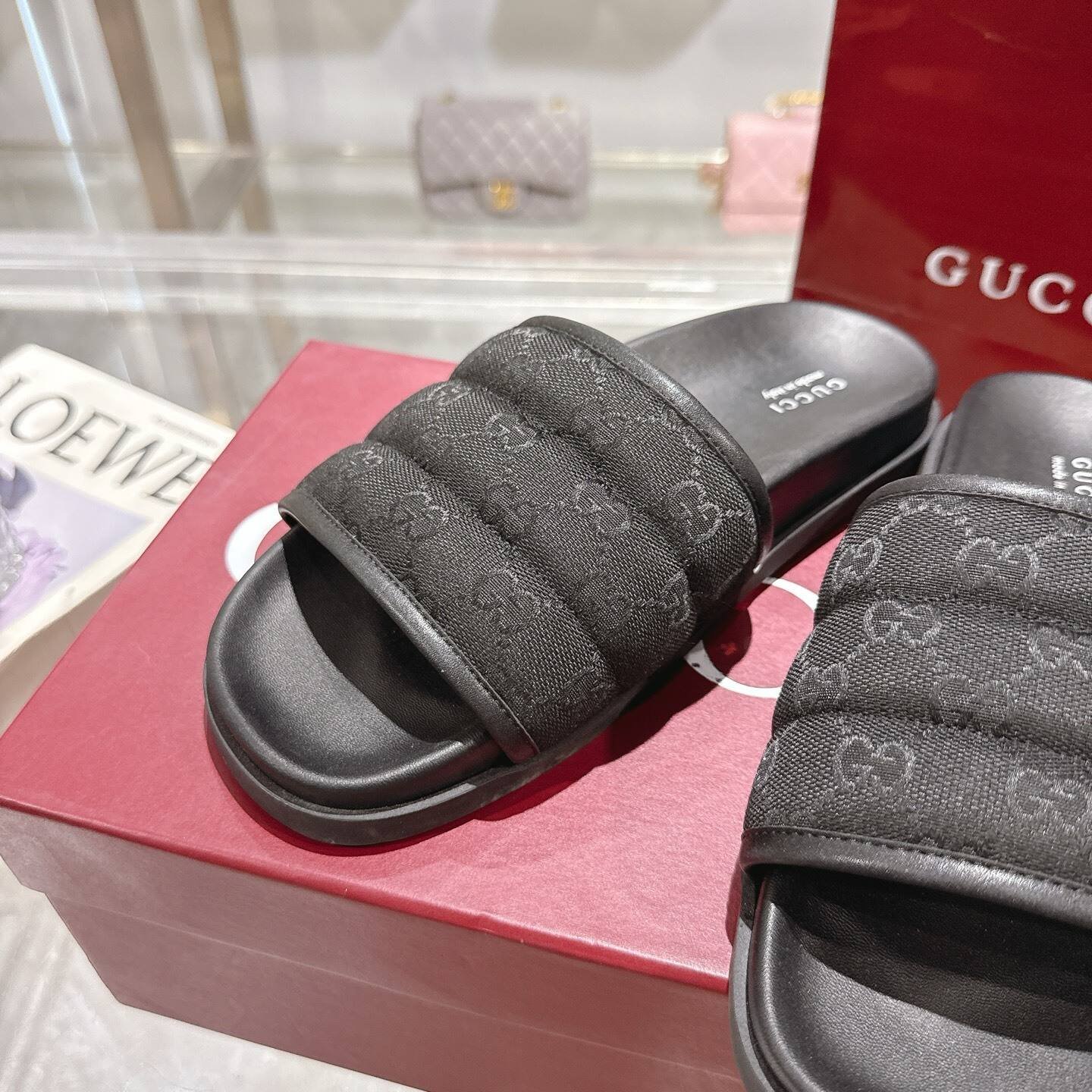 Gvc*1 Men Slide Sandal Black 838089 Fad71 1000