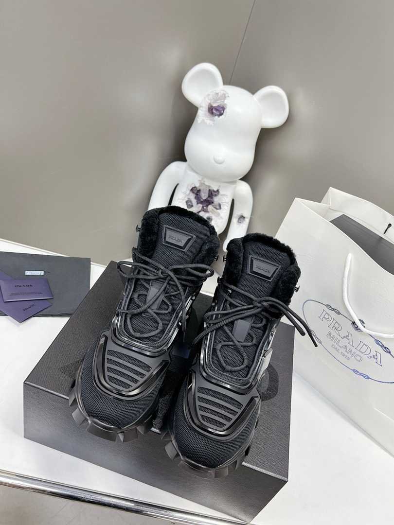 Pra*a Cloudbust Thunder High Top Sneakers Black