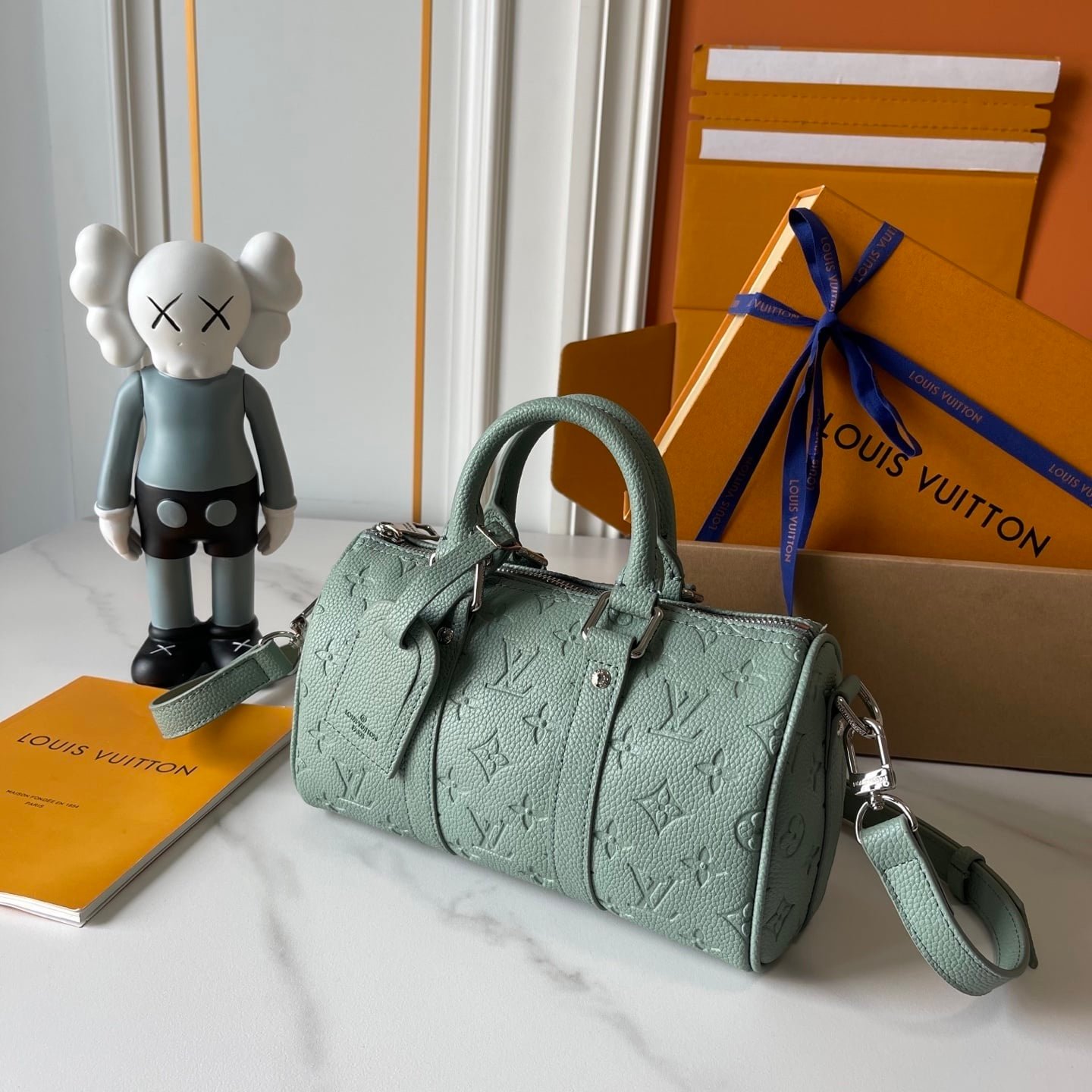 L0vis Vvtt0n Keepall Bandoulière 25 Bag Misty Lake Green 25Cm M13866