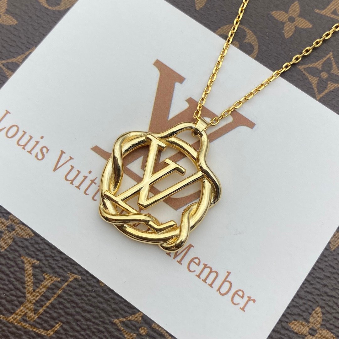 L0vis Vvtt0n Garden L0vise Gold Necklace