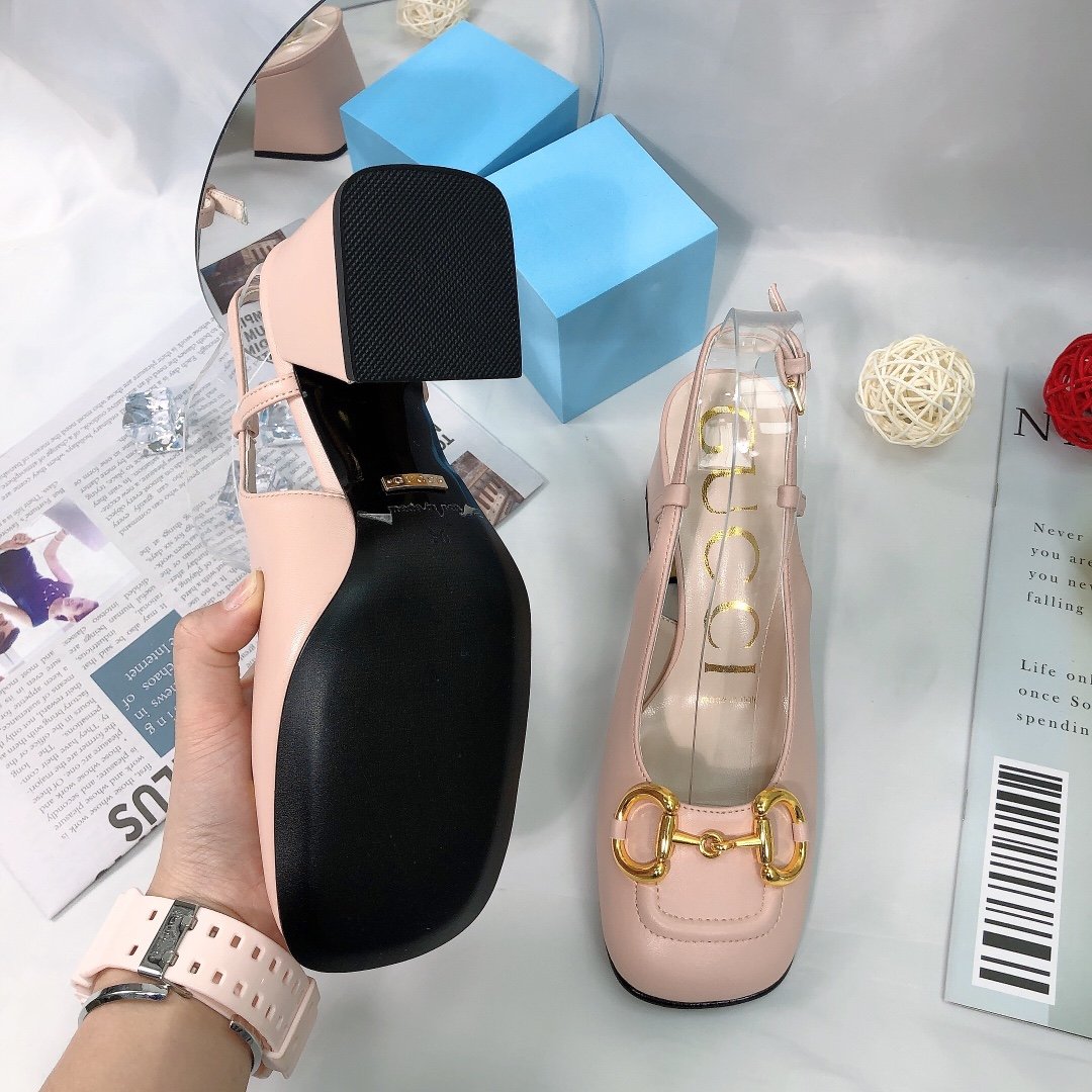 Gvc*1 Women’S Mid Heel Slingback With Horsebit Light Pink ‎643892 C9D00 6705