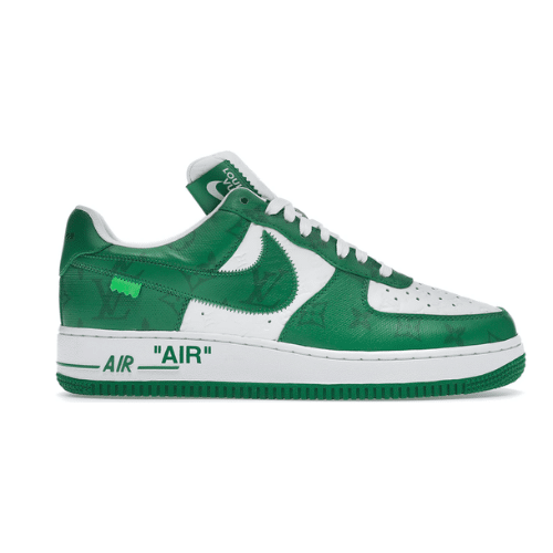 L0vis Vvtt0n And Nike Air Force 1 By Virgil Abloh White Comet Green