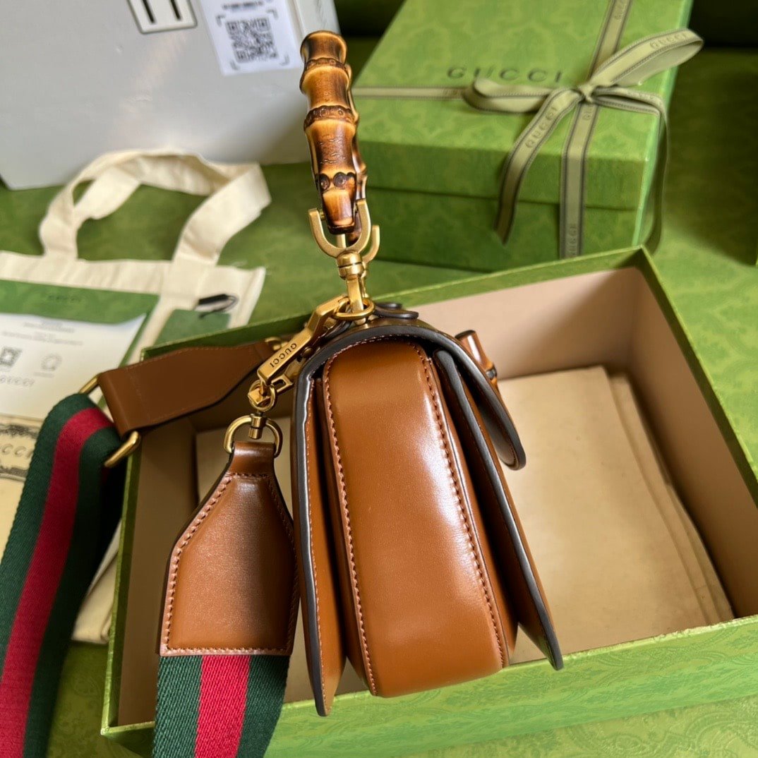 Gvc*1 Bamboo 1947 Small Top Handle Bag 675797 10Odt 2579