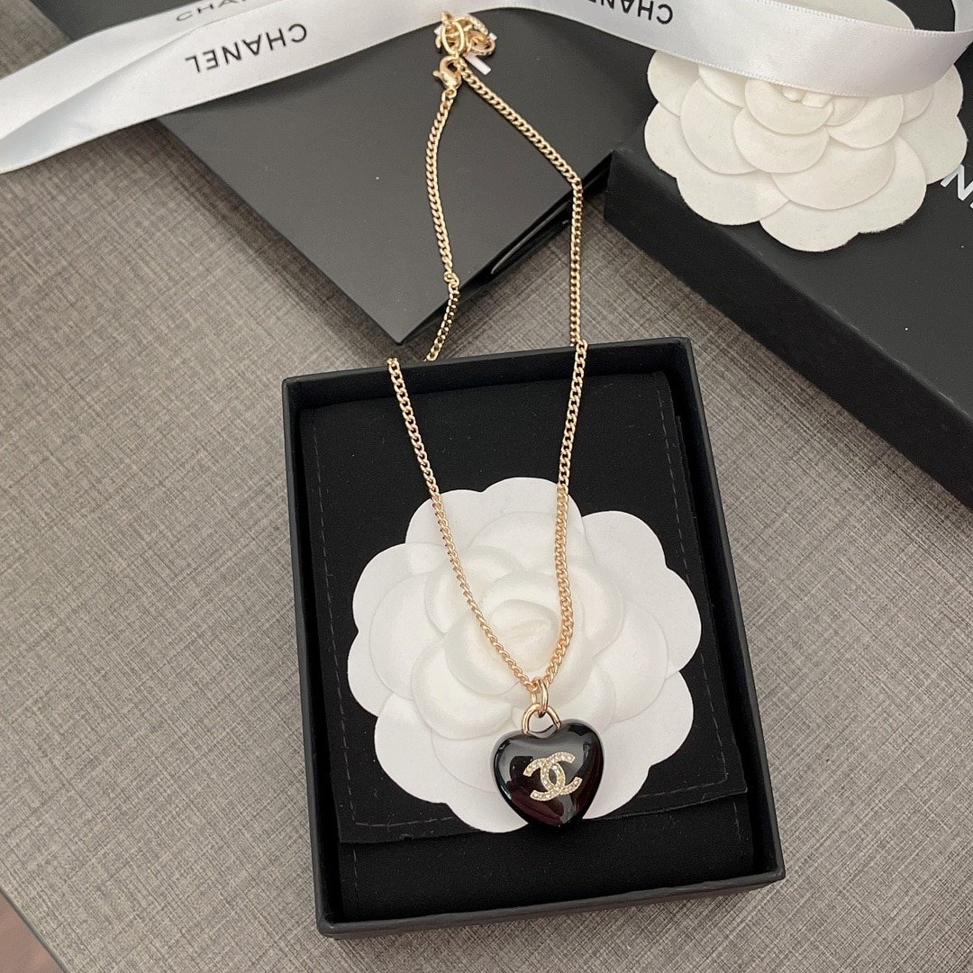 Ch**el And Gold Metal Necklace Ab9463 B09327 Nk812